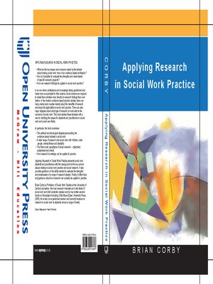 cover image of Applying Research in Social Work Practice